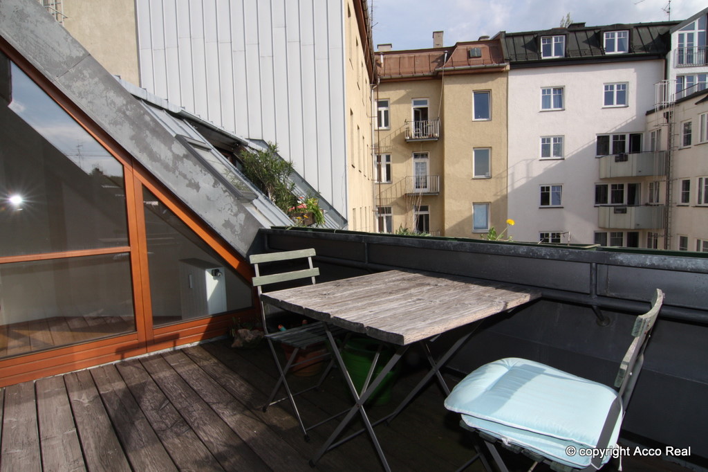 Blick vom Balkon